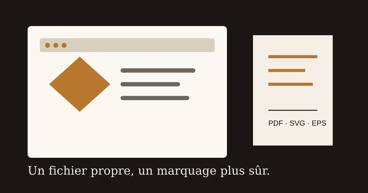 Infographie récapitulant les bons formats, la transparence et les couleurs à vérifier avant une impression textile